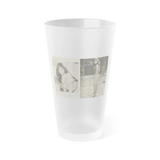 Joan Collins #582 - Europe's Top Pin-Ups Issue #3 1956 (Vintage Female Icon) Frosted Pint Glass 16oz 16oz Frosted - Go Mug Yourself