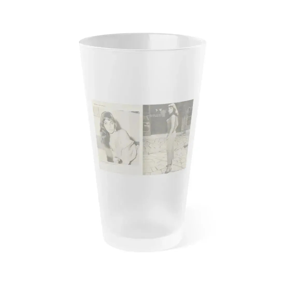 Joan Collins #582 - Europe's Top Pin-Ups Issue #3 1956 (Vintage Female Icon) Frosted Pint Glass 16oz 16oz Frosted - Go Mug Yourself