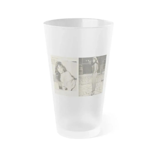 Joan Collins #582 - Europe's Top Pin-Ups Issue #3 1956 (Vintage Female Icon) Frosted Pint Glass 16oz 16oz Frosted - Go Mug Yourself