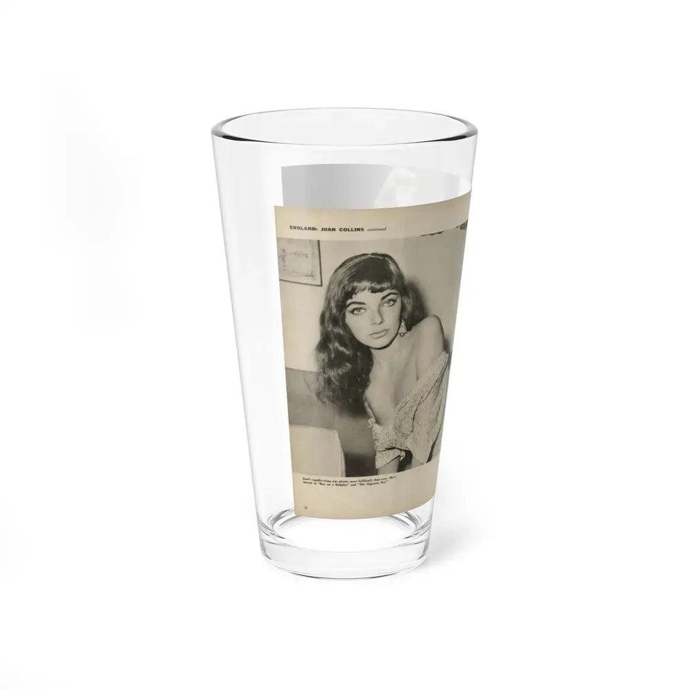 Joan Collins #582 - Europe's Top Pin-Ups Issue #3 1956 (Vintage Female Icon) Pint Glass 16oz - Go Mug Yourself