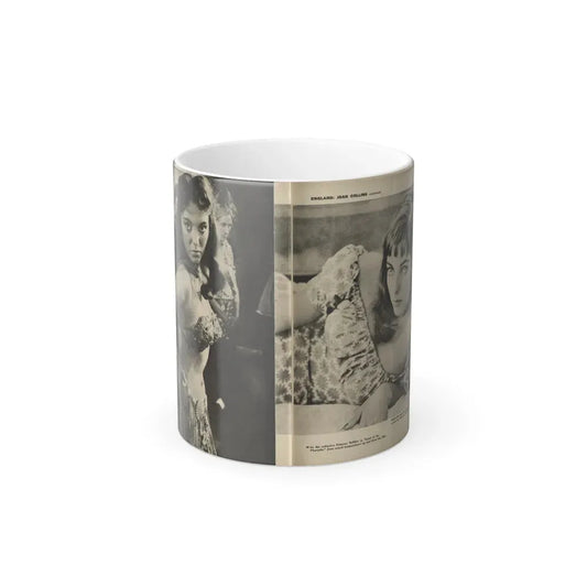 Joan Collins #586 - Europe's Top Pin-Ups Issue #3 1956 (Vintage Female Icon) Color Changing Coffee Mug 11oz - Go Mug Yourself