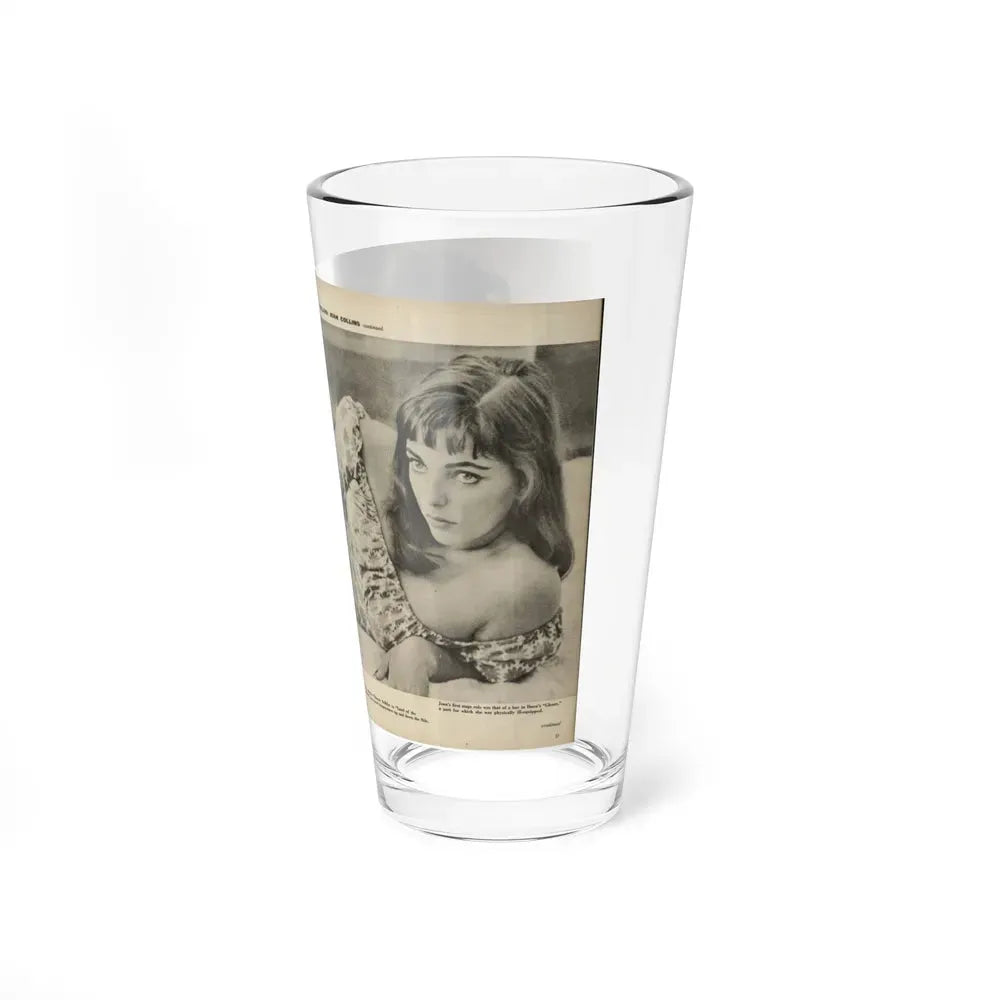 Joan Collins #586 - Europe's Top Pin-Ups Issue #3 1956 (Vintage Female Icon) Pint Glass 16oz - Go Mug Yourself