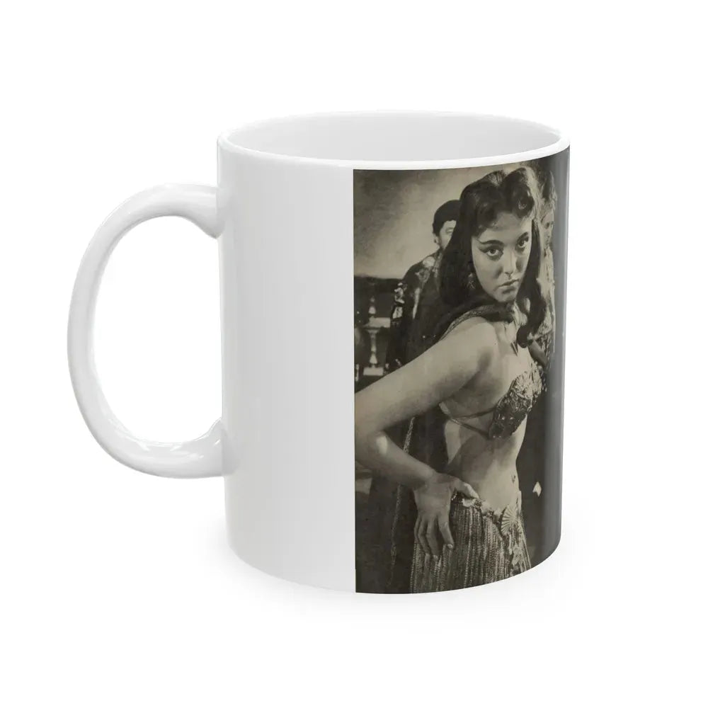 Joan Collins #586 - Europe's Top Pin-Ups Issue #3 1956 (Vintage Female Icon) White Coffee Mug - Go Mug Yourself