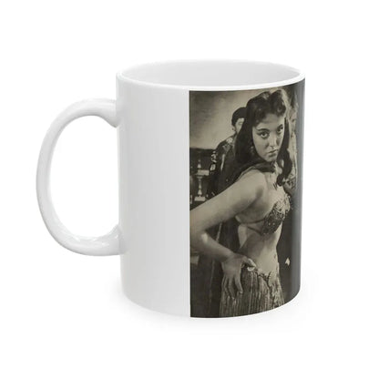 Joan Collins #586 - Europe's Top Pin-Ups Issue #3 1956 (Vintage Female Icon) White Coffee Mug - Go Mug Yourself