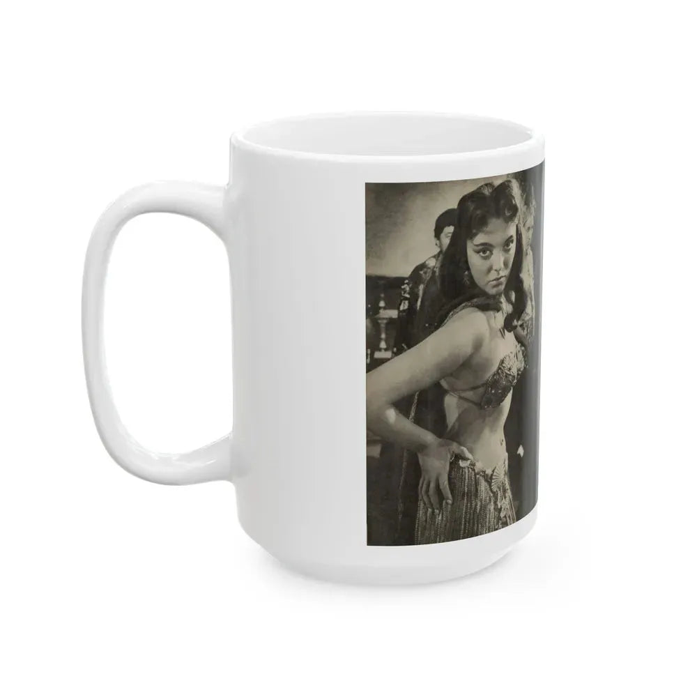 Joan Collins #586 - Europe's Top Pin-Ups Issue #3 1956 (Vintage Female Icon) White Coffee Mug - Go Mug Yourself