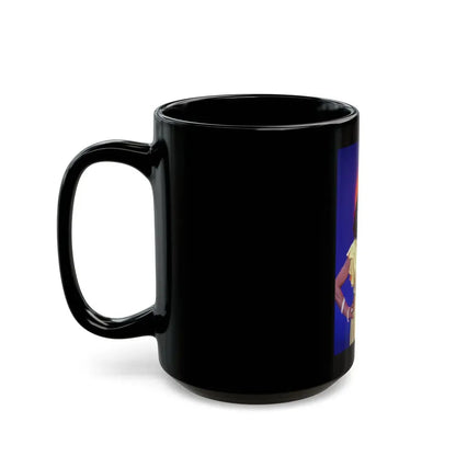 Joan Collins #588 (Vintage Female Icon) Black Coffee Mug - Go Mug Yourself