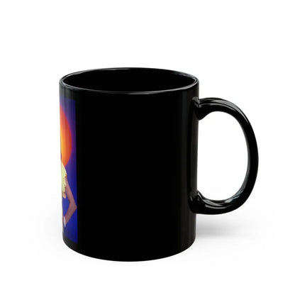 Joan Collins #588 (Vintage Female Icon) Black Coffee Mug - Go Mug Yourself