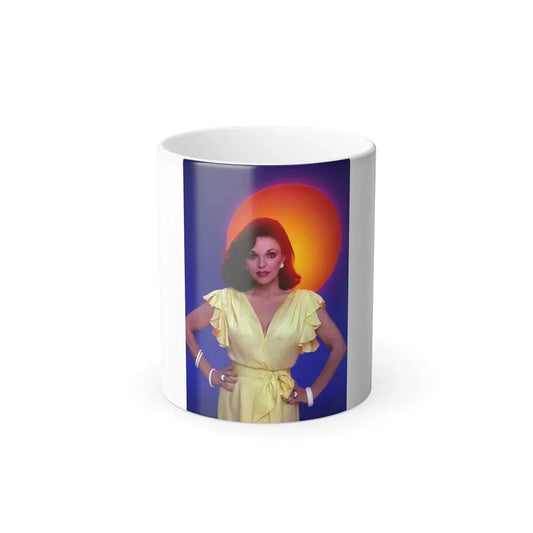 Joan Collins #588 (Vintage Female Icon) Color Changing Coffee Mug 11oz - Go Mug Yourself