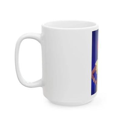 Joan Collins #588 (Vintage Female Icon) White Coffee Mug - Go Mug Yourself