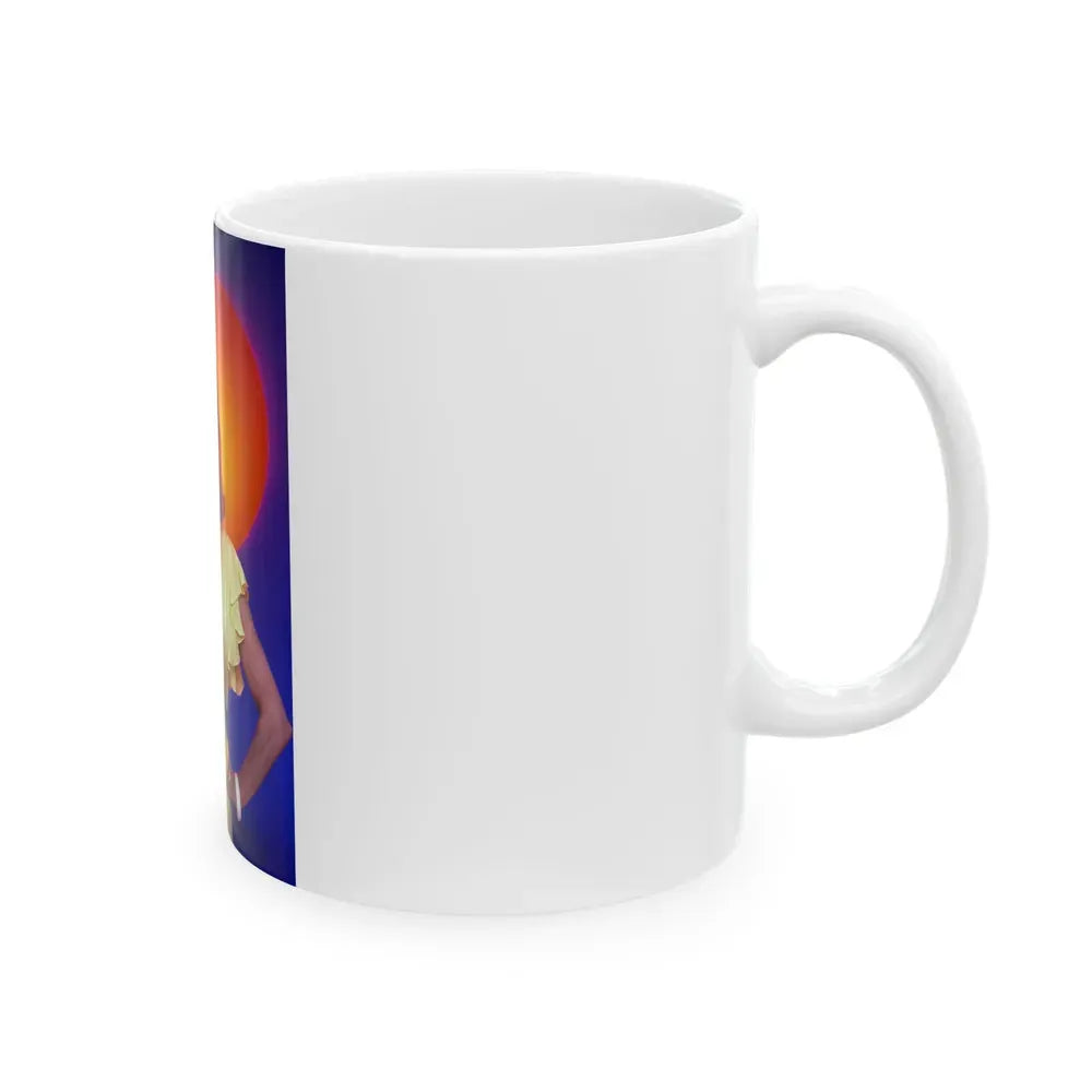 Joan Collins #588 (Vintage Female Icon) White Coffee Mug - Go Mug Yourself