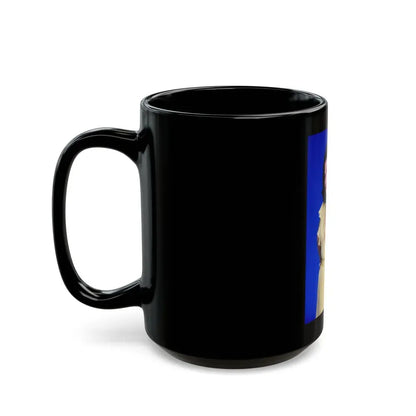 Joan Collins #589 (Vintage Female Icon) Black Coffee Mug - Go Mug Yourself