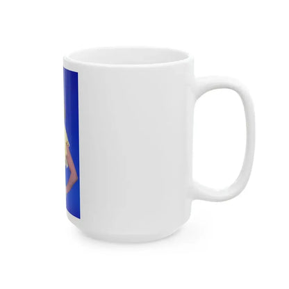 Joan Collins #589 (Vintage Female Icon) White Coffee Mug - Go Mug Yourself