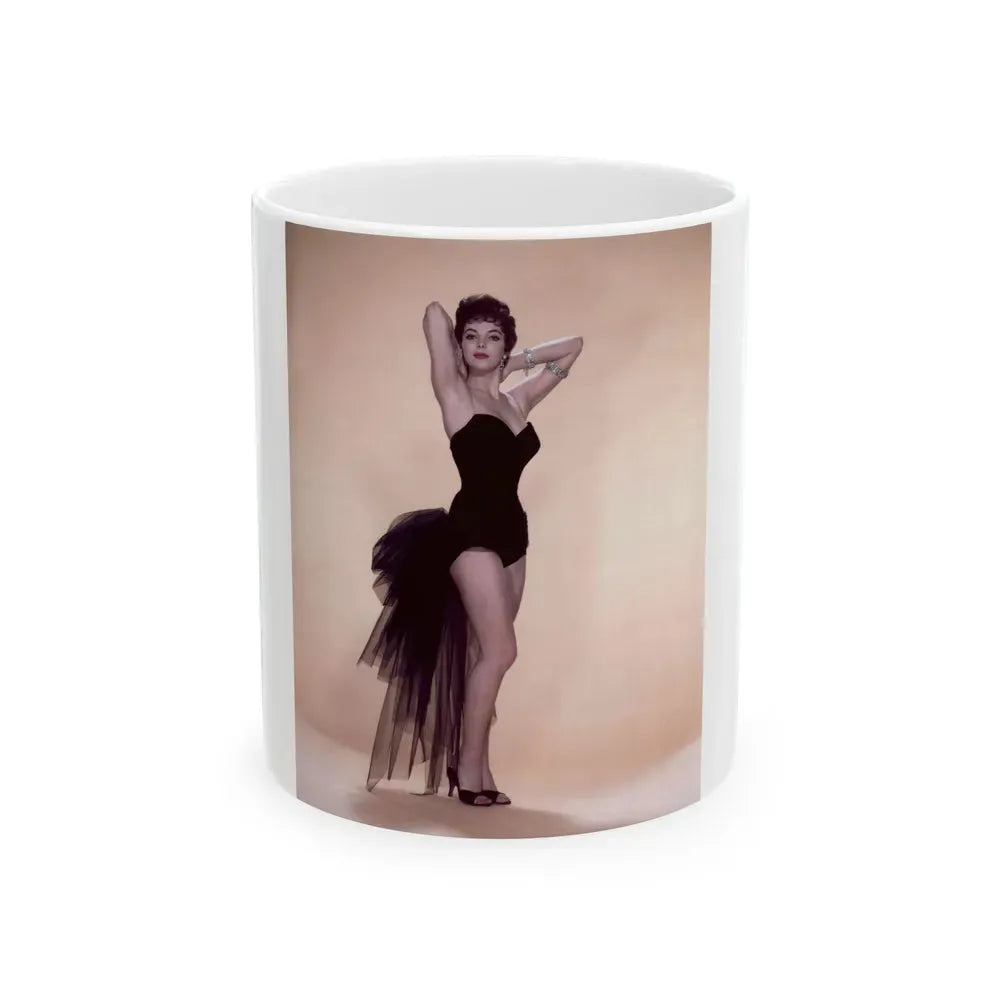 Joan Collins #59 (Vintage Female Icon) White Coffee Mug 11oz - Go Mug Yourself