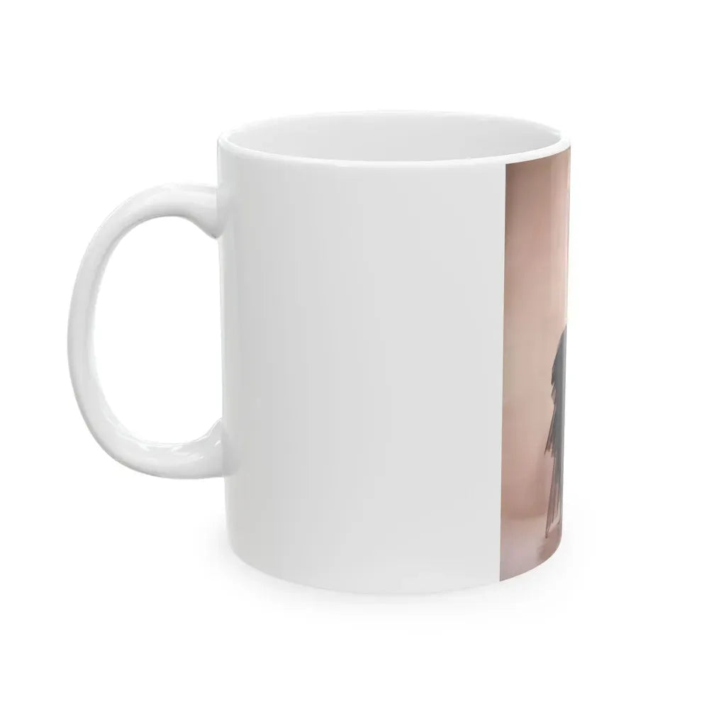 Joan Collins #59 (Vintage Female Icon) White Coffee Mug - Go Mug Yourself