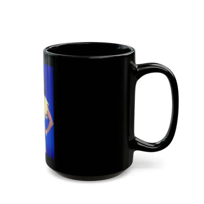 Joan Collins #590 (Vintage Female Icon) Black Coffee Mug - Go Mug Yourself