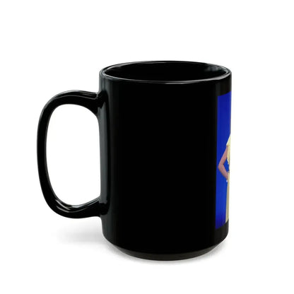 Joan Collins #590 (Vintage Female Icon) Black Coffee Mug - Go Mug Yourself