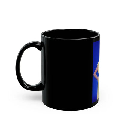 Joan Collins #590 (Vintage Female Icon) Black Coffee Mug - Go Mug Yourself