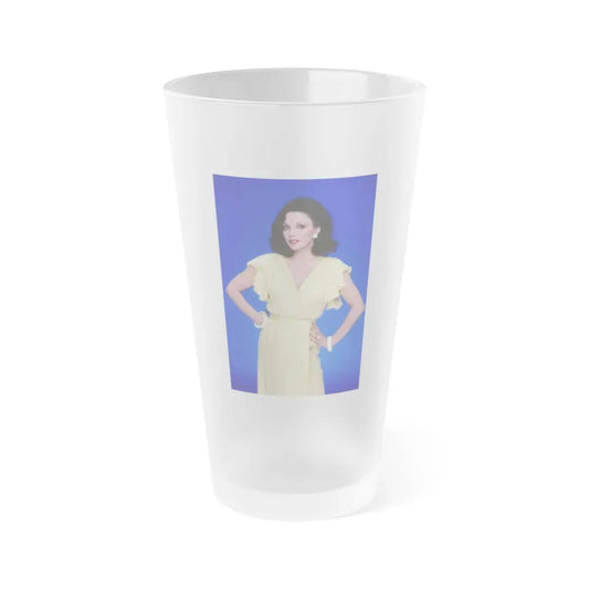 Joan Collins #590 (Vintage Female Icon) Frosted Pint Glass 16oz 16oz Frosted - Go Mug Yourself