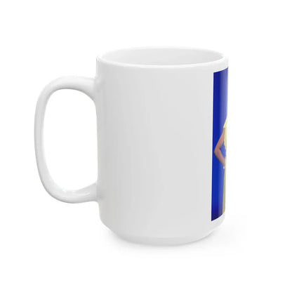 Joan Collins #590 (Vintage Female Icon) White Coffee Mug - Go Mug Yourself