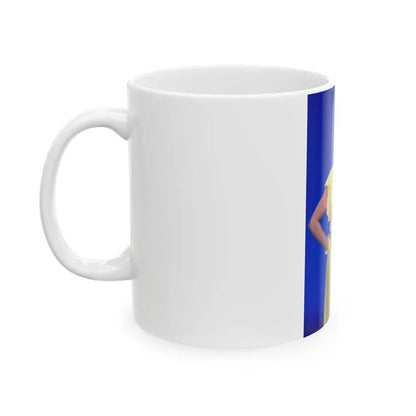 Joan Collins #590 (Vintage Female Icon) White Coffee Mug - Go Mug Yourself