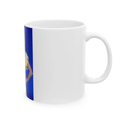 Joan Collins #590 (Vintage Female Icon) White Coffee Mug - Go Mug Yourself