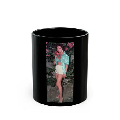 Joan Collins #591 (Vintage Female Icon) Black Coffee Mug 11oz - Go Mug Yourself