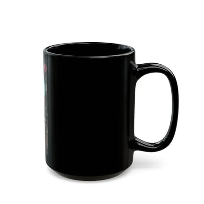Joan Collins #591 (Vintage Female Icon) Black Coffee Mug - Go Mug Yourself