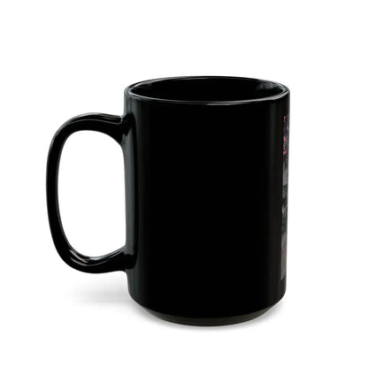 Joan Collins #591 (Vintage Female Icon) Black Coffee Mug - Go Mug Yourself