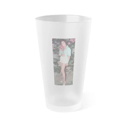 Joan Collins #591 (Vintage Female Icon) Frosted Pint Glass 16oz 16oz Frosted - Go Mug Yourself