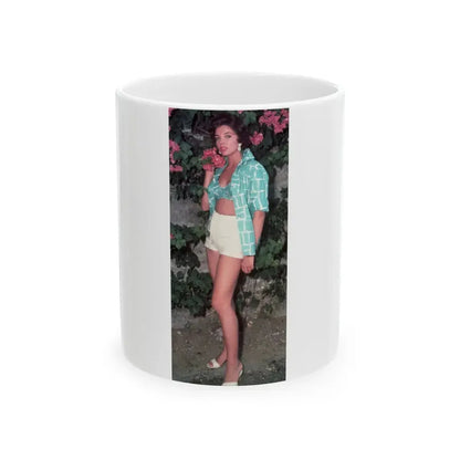 Joan Collins #591 (Vintage Female Icon) White Coffee Mug 11oz - Go Mug Yourself