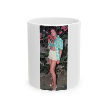 Joan Collins #591 (Vintage Female Icon) White Coffee Mug 11oz - Go Mug Yourself