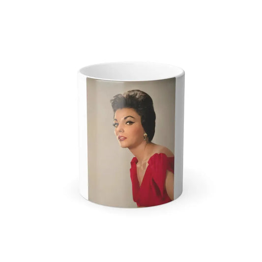 Joan Collins #592 (Vintage Female Icon) Color Changing Coffee Mug 11oz - Go Mug Yourself