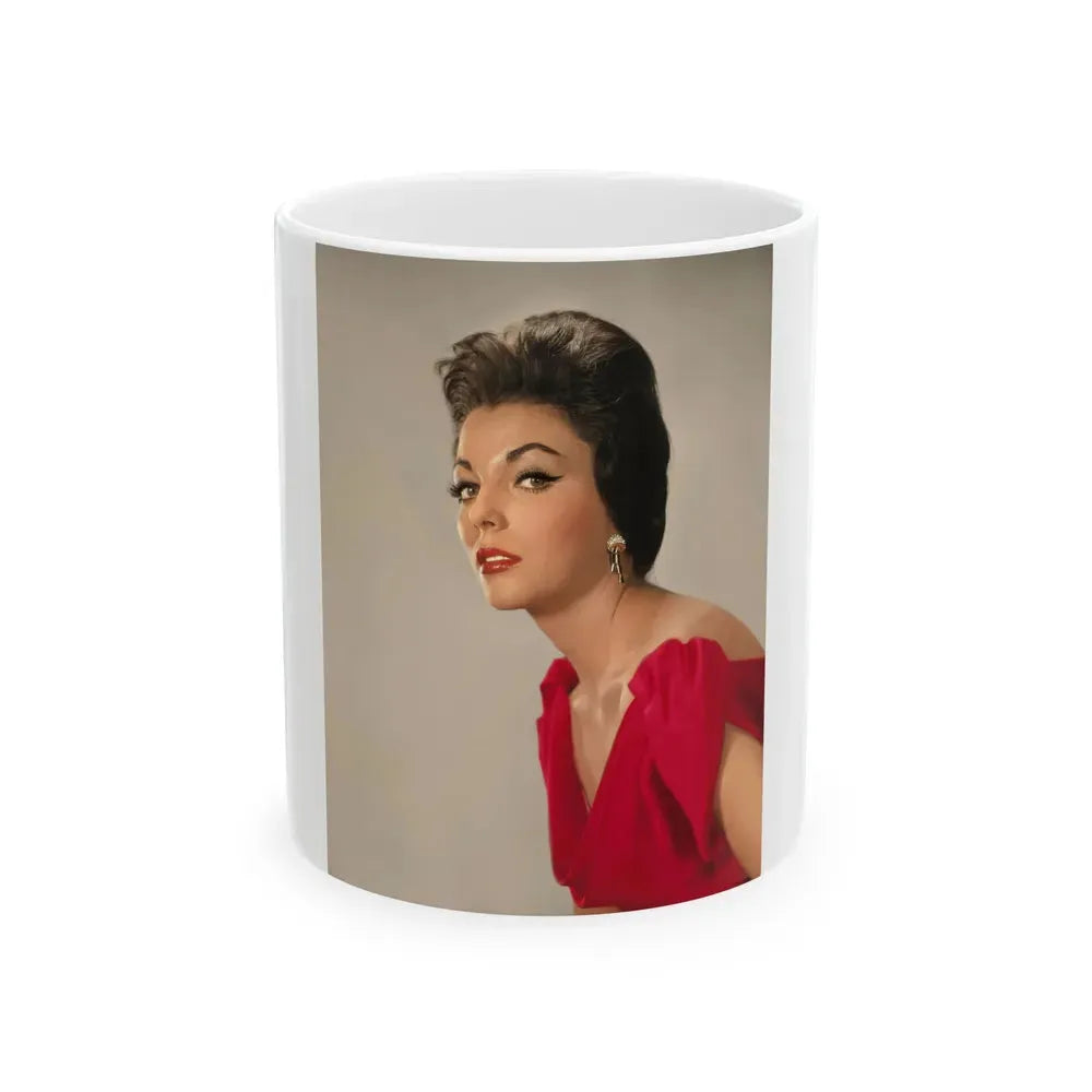 Joan Collins #592 (Vintage Female Icon) White Coffee Mug 11oz - Go Mug Yourself