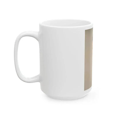 Joan Collins #592 (Vintage Female Icon) White Coffee Mug - Go Mug Yourself