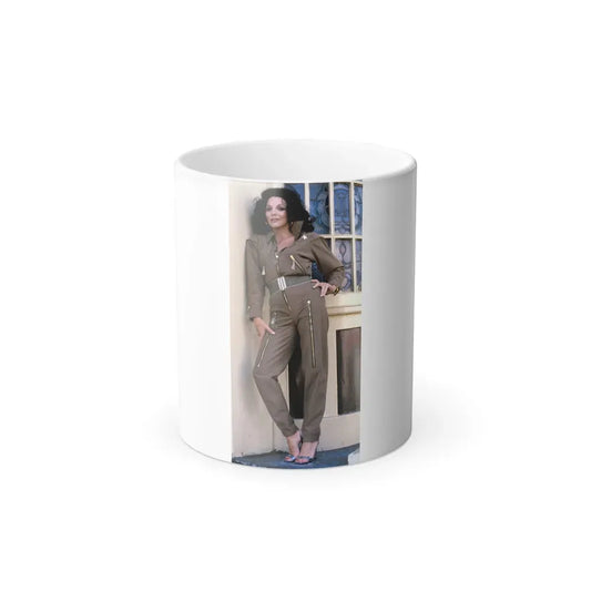 Joan Collins #593 (Vintage Female Icon) Color Changing Coffee Mug 11oz - Go Mug Yourself