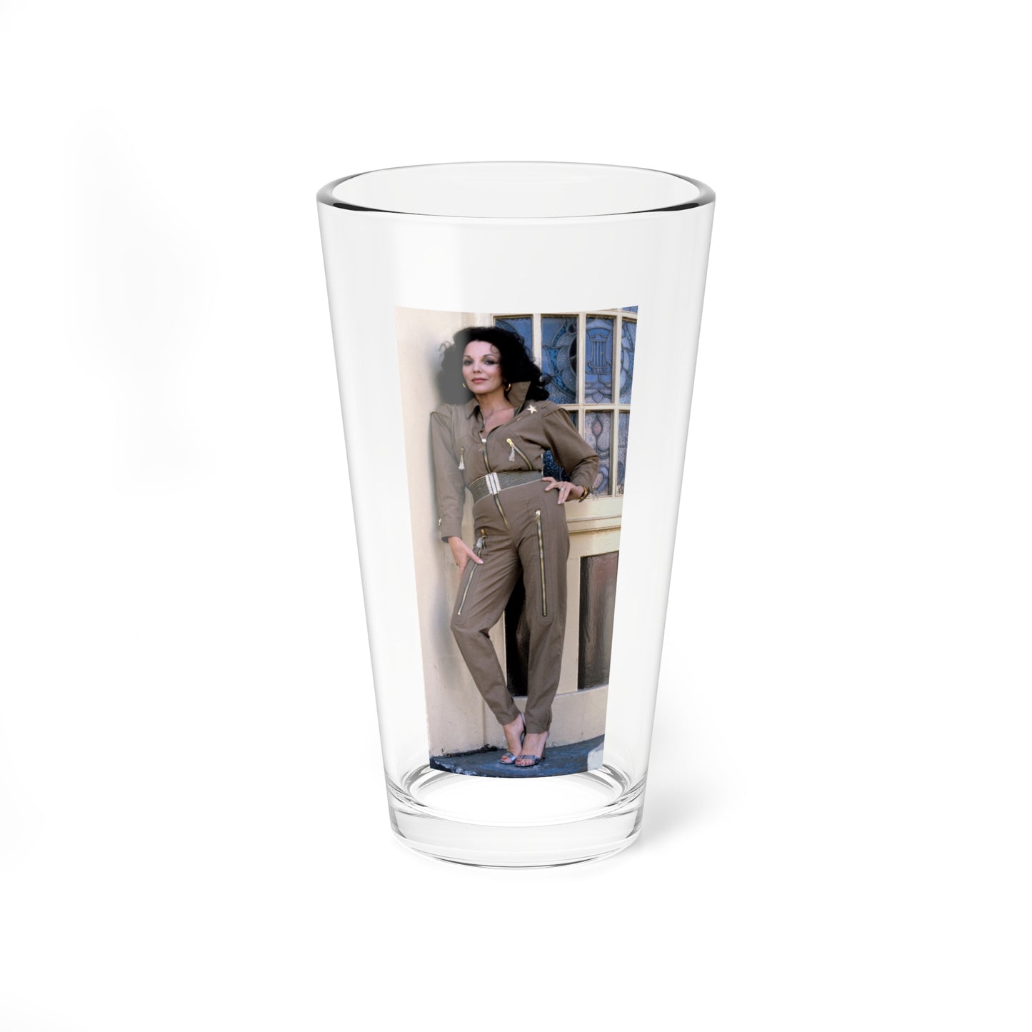 Joan Collins #593 (Vintage Female Icon) Pint Glass 16oz-16oz-Go Mug Yourself