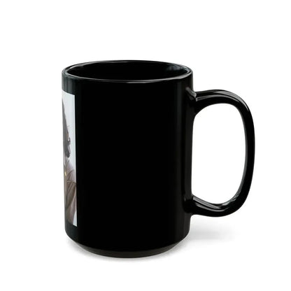 Joan Collins #594 (Vintage Female Icon) Black Coffee Mug - Go Mug Yourself