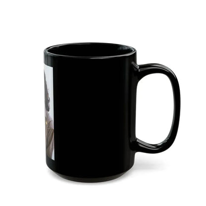 Joan Collins #594 (Vintage Female Icon) Black Coffee Mug - Go Mug Yourself
