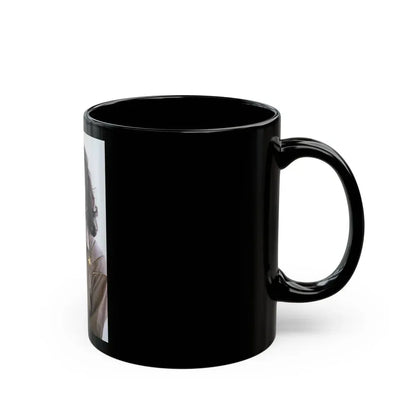 Joan Collins #594 (Vintage Female Icon) Black Coffee Mug - Go Mug Yourself