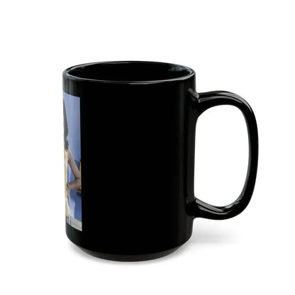Joan Collins #597 (Vintage Female Icon) Black Coffee Mug - Go Mug Yourself
