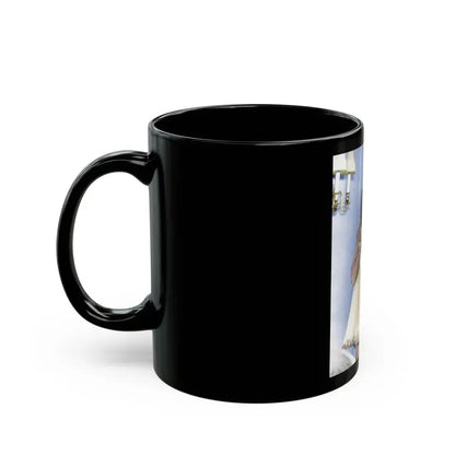 Joan Collins #597 (Vintage Female Icon) Black Coffee Mug - Go Mug Yourself