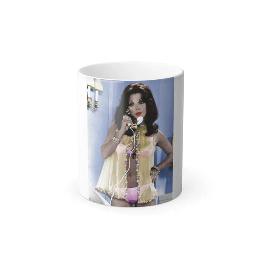 Joan Collins #597 (Vintage Female Icon) Color Changing Coffee Mug 11oz - Go Mug Yourself