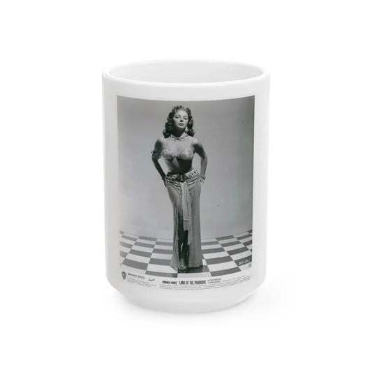 Joan Collins #619 (Vintage Female Icon) White Coffee Mug 15oz - Go Mug Yourself