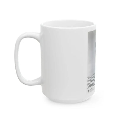 Joan Collins #619 (Vintage Female Icon) White Coffee Mug - Go Mug Yourself