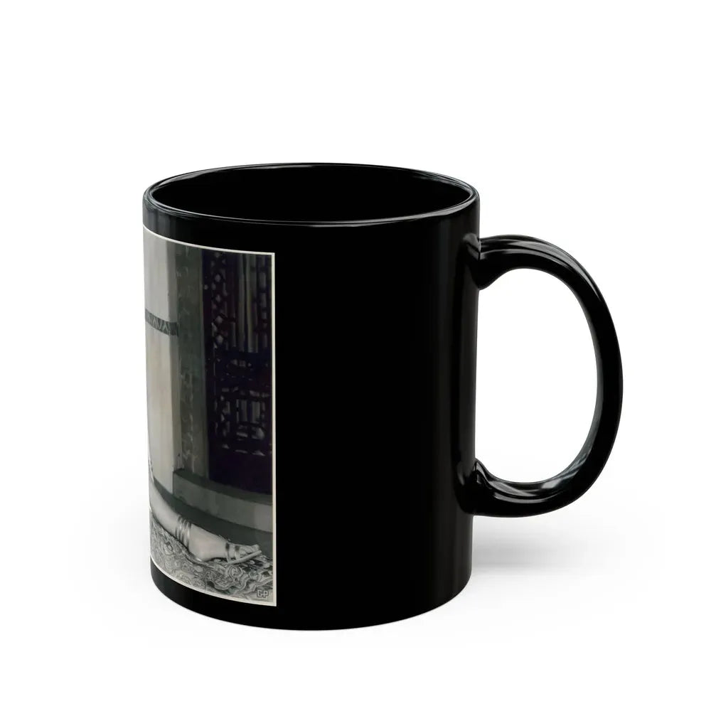 Joan Collins #620 (Vintage Female Icon) Black Coffee Mug - Go Mug Yourself