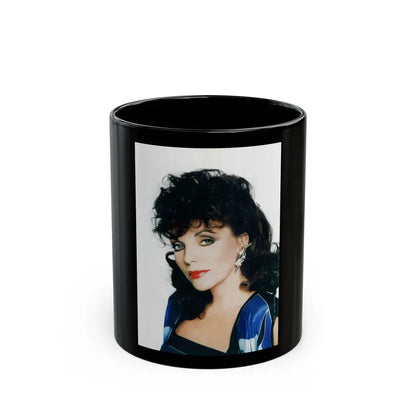 Joan Collins #622 (Vintage Female Icon) Black Coffee Mug 11oz - Go Mug Yourself