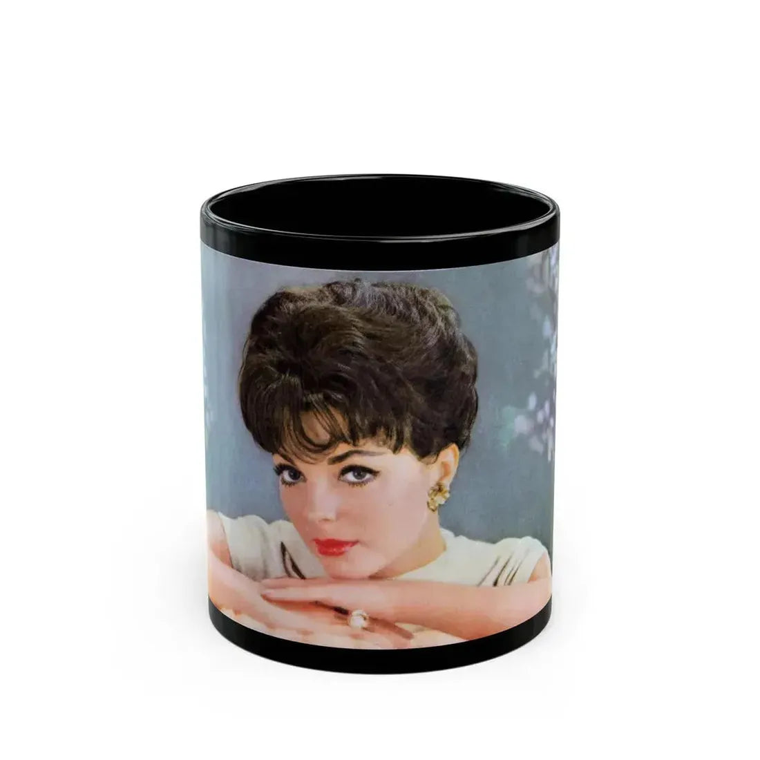 Joan Collins #623 (Vintage Female Icon) Black Coffee Mug 11oz - Go Mug Yourself