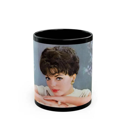 Joan Collins #623 (Vintage Female Icon) Black Coffee Mug 11oz - Go Mug Yourself