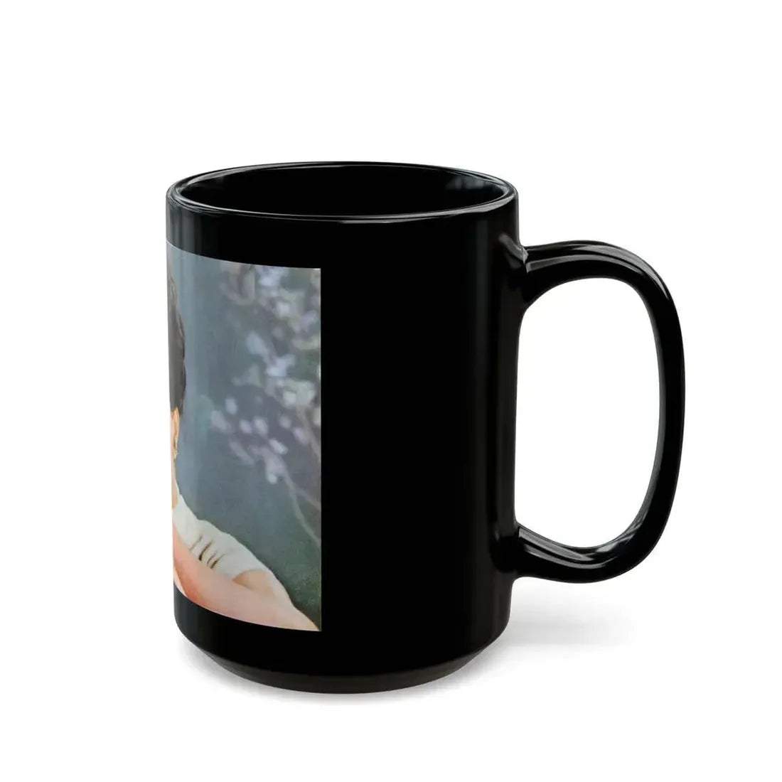 Joan Collins #623 (Vintage Female Icon) Black Coffee Mug - Go Mug Yourself