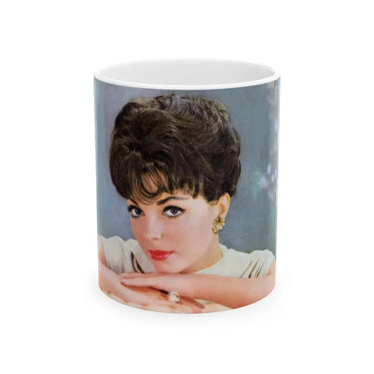 Joan Collins #623 (Vintage Female Icon) White Coffee Mug 11oz - Go Mug Yourself